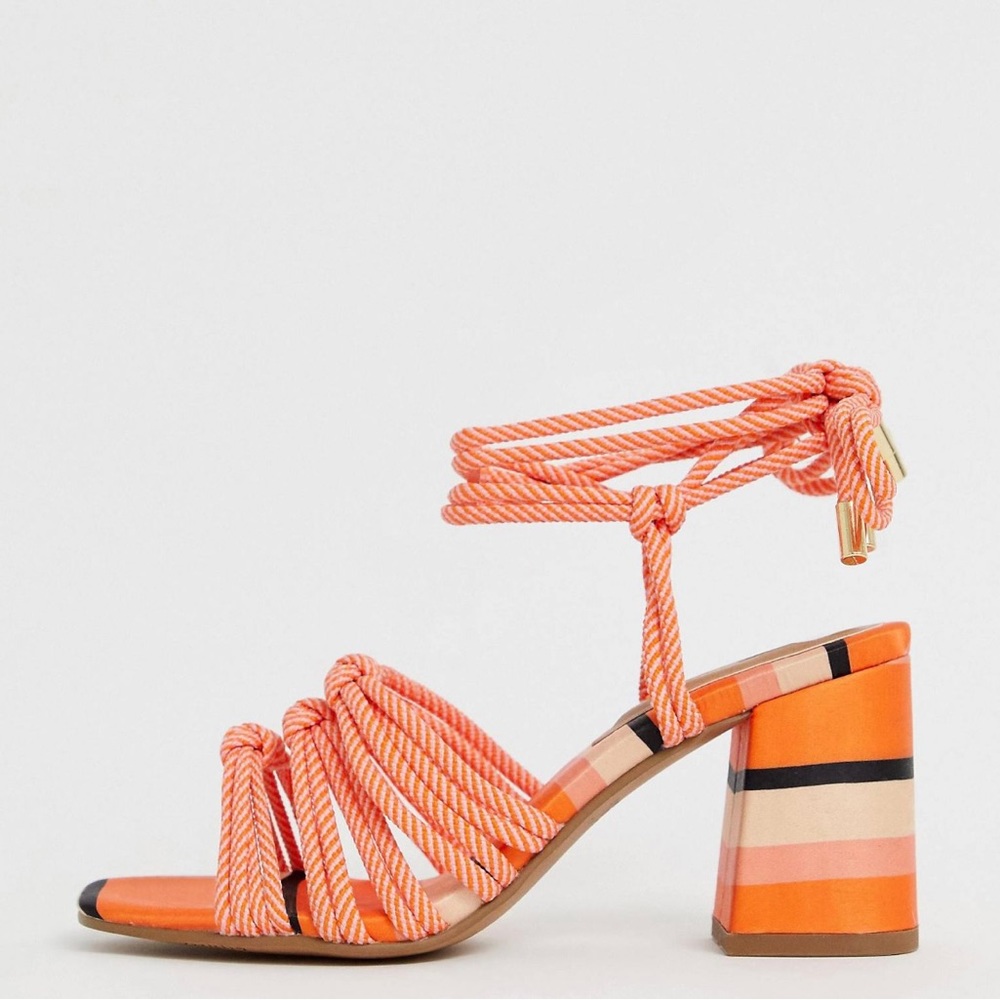 Strap up heels